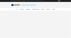 Desktop Screenshot of comunia.org.ar