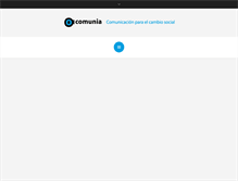 Tablet Screenshot of comunia.org.ar